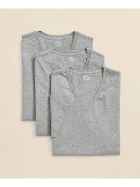 Brooks Brothers Supima® Cotton V-Neck Undershirt-3 Pack