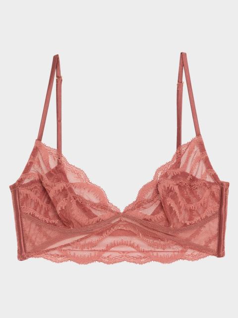 KIKI DE MONTPARNASSE Leche Moi Lace-Trim Longline Bra