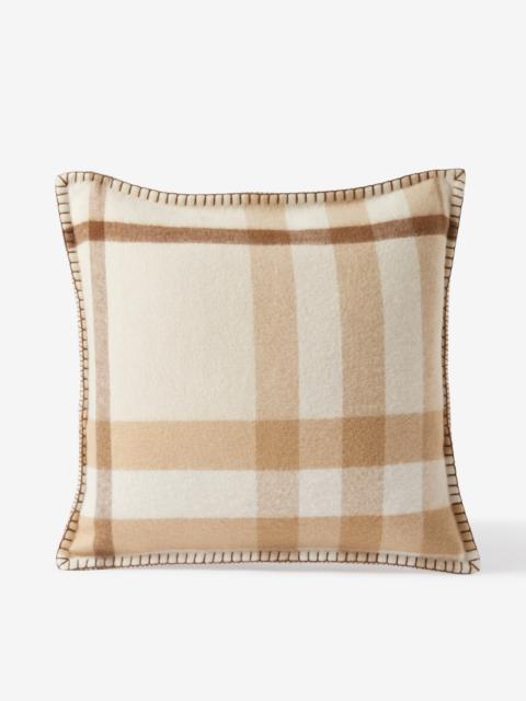 Burberry Check Cashmere Cushion Cover