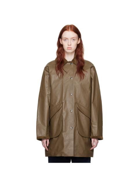 KASSL Editions Brown Coated Jacket