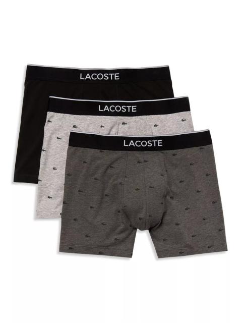 Cotton Stretch Logo Waistband Long Boxer Briefs, Pack of 3