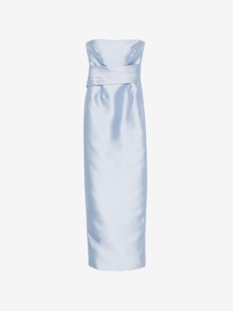 SOLACE LONDON strapless maxi dress