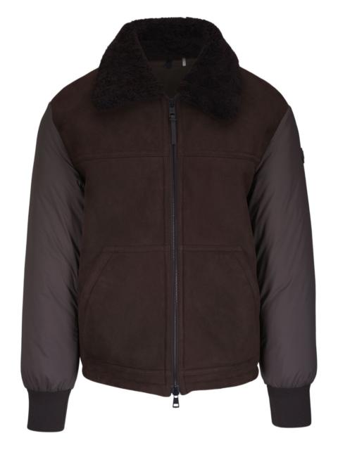 Moncler shearling collar jacket