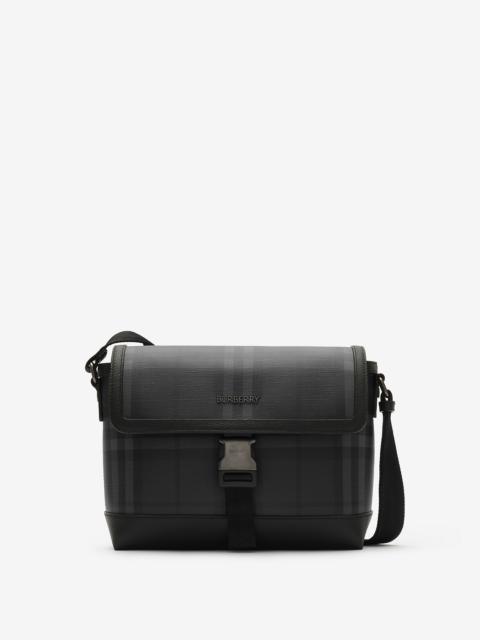 Burberry Small City Check Clip Messenger Bag