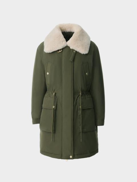 MACKAGE NOVA 3-in-1 Down Coat With Removable Inner Layer and Shearling Collar