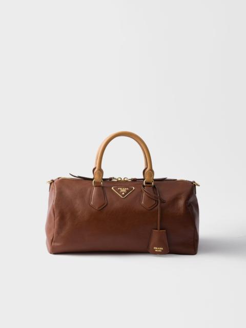Prada Large leather top-handle bag