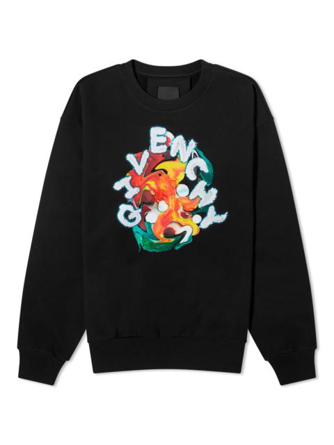 Givenchy Paint Logo Sweatshirt