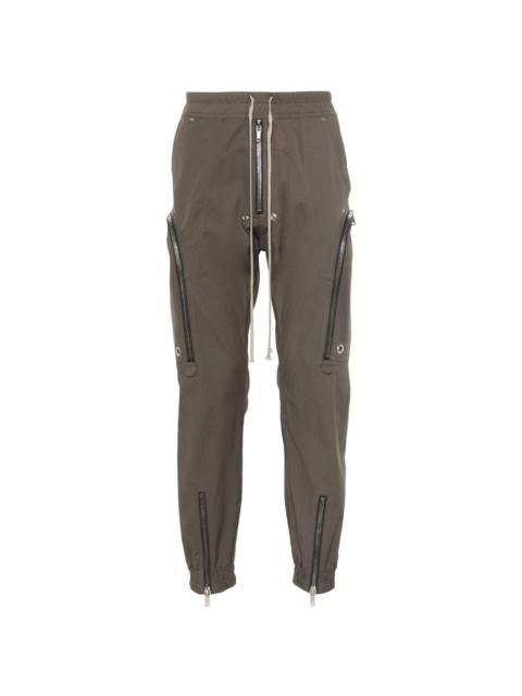 organic-cotton tapered trousers