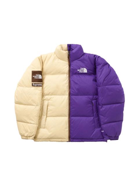 Supreme The North Face Split Nuptse Jacket White
