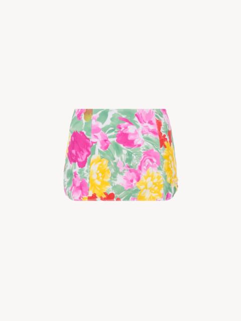 Chloé GARDEN-PRINT HIGH-WAISTED SWIM SKIRT