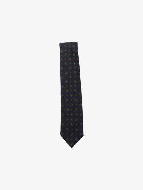 Brioni geometric-pattern silk tie