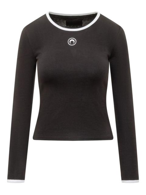 moon-logo long-sleeve T-shirt