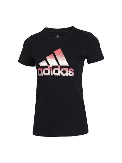adidas (WMNS) adidas Mhg Bosfoil T Training Sports Short-sleeve Tee Black FJ5010