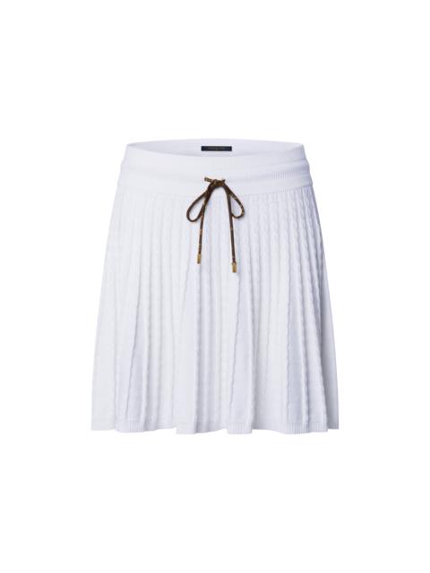 Louis Vuitton Monogram Drawstring Knit Skirt