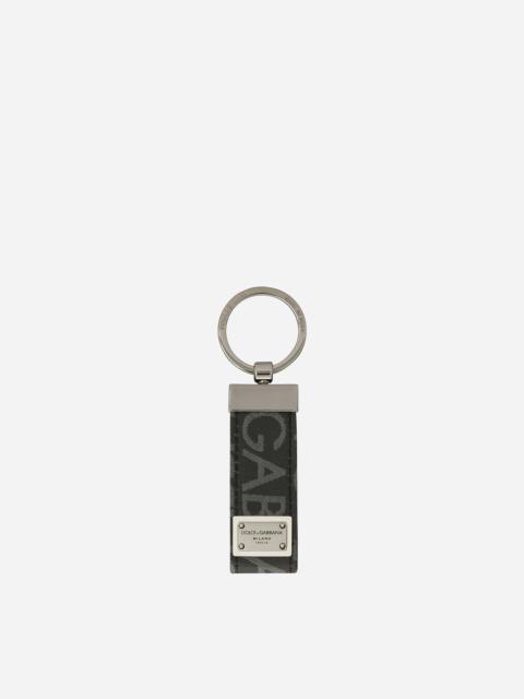 Dolce & Gabbana Coated jacquard fabric keychain