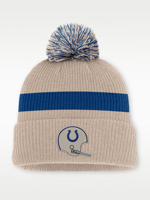 Nike Indianapolis Colts Rewind Peak Men's Nike NFL Cuffed Pom Beanie