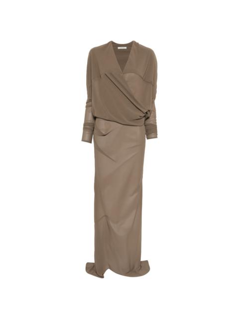 entire studios V-neck draped maxi dress