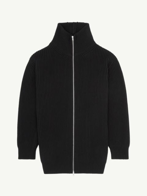 MM6 Maison Margiela Ribbed knit cardigan dress