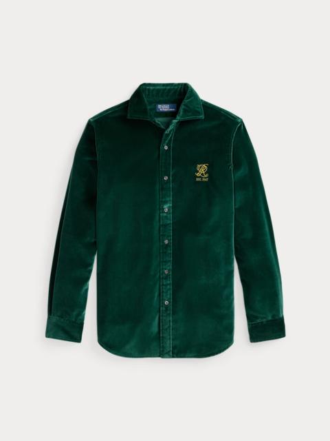 Polo Ralph Lauren Classic Fit Embroidered Velvet Shirt