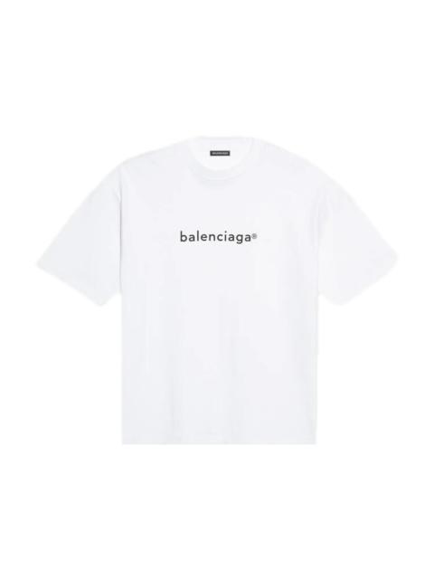 BALENCIAGA Men's New Copyright T-shirt Medium Fit  in Grey