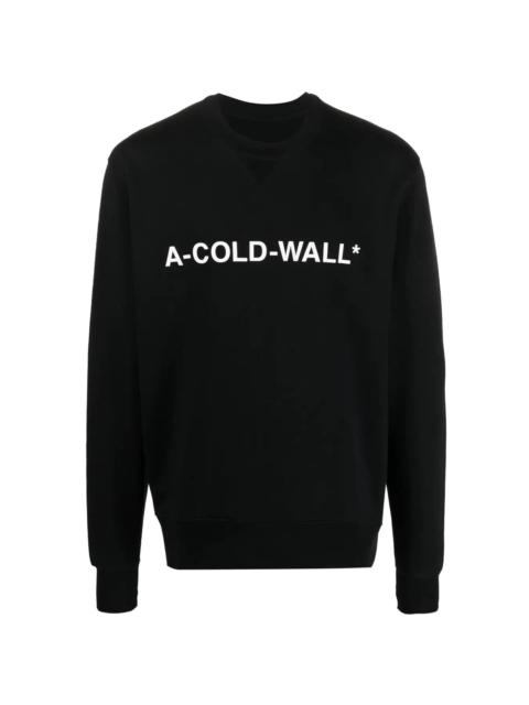 A-COLD-WALL* logo-print crew neck sweatshirt