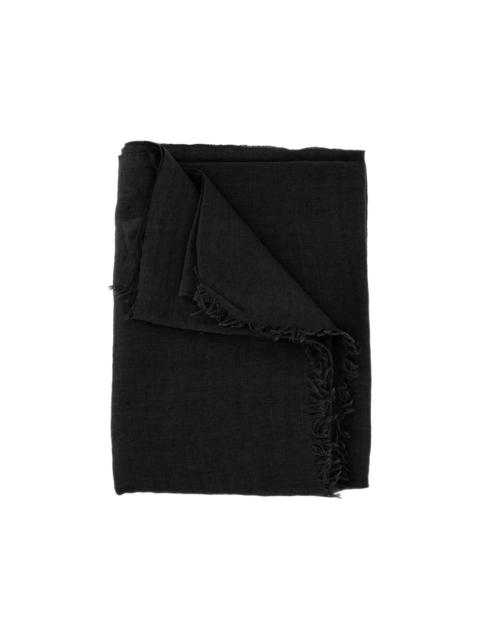 Rick Owens frayed-edge scarf