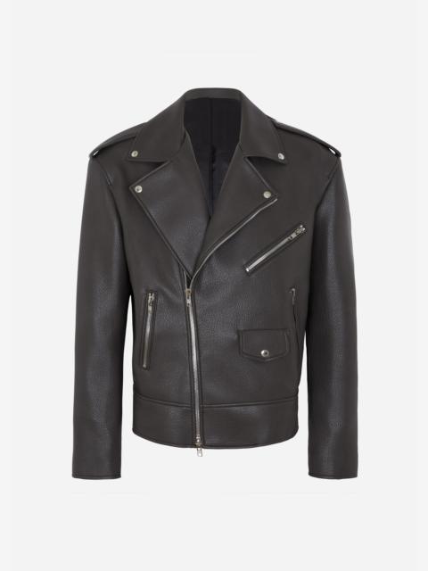 The Frankie Shop Chicago Oversized Biker Jacket - Charcoal