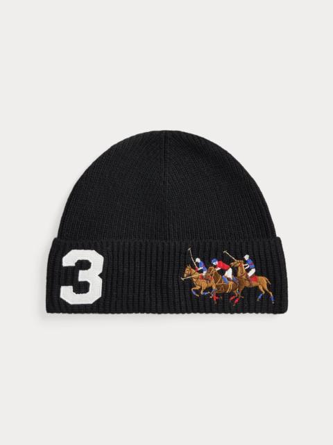 Polo Ralph Lauren Triple-Pony Rib-Knit Beanie