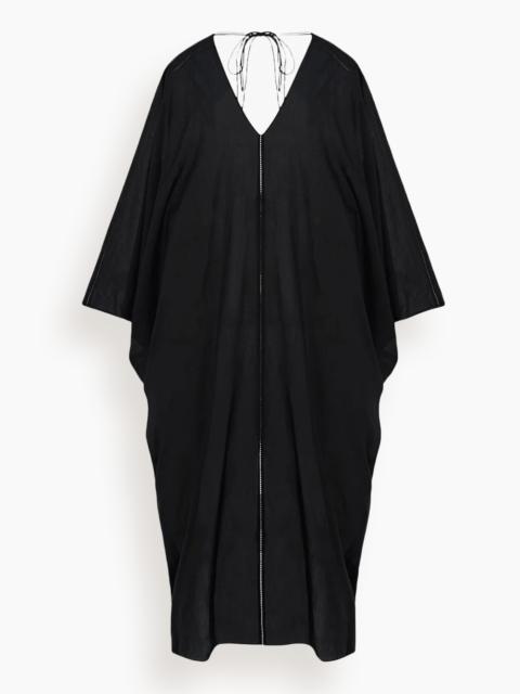 Another Tomorrow Voile Caftan in Black