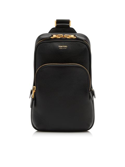 TOM FORD GRAIN LEATHER CROSS-BODY BACKPACK