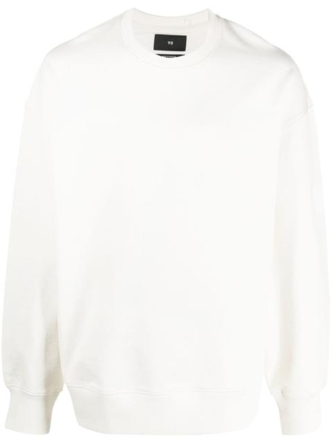 Y-3 long-sleeved organic cotton sweatshirt