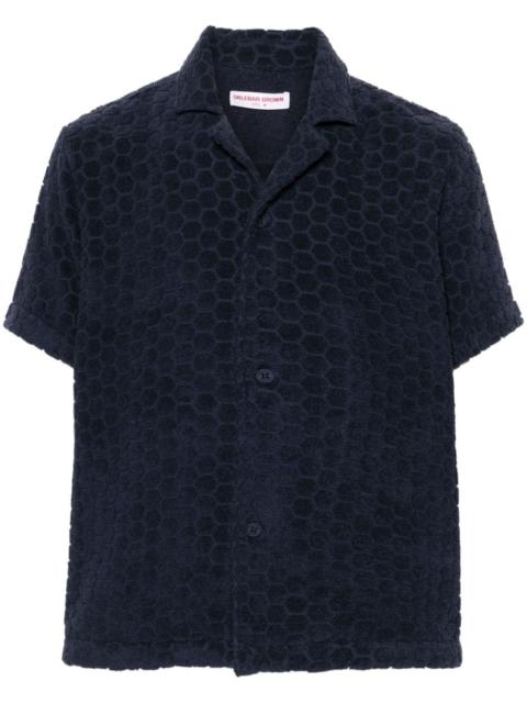 ORLEBAR BROWN Howell geometric pattern shirt