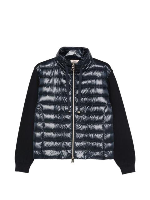 Herno quilted zip-fastening jacket