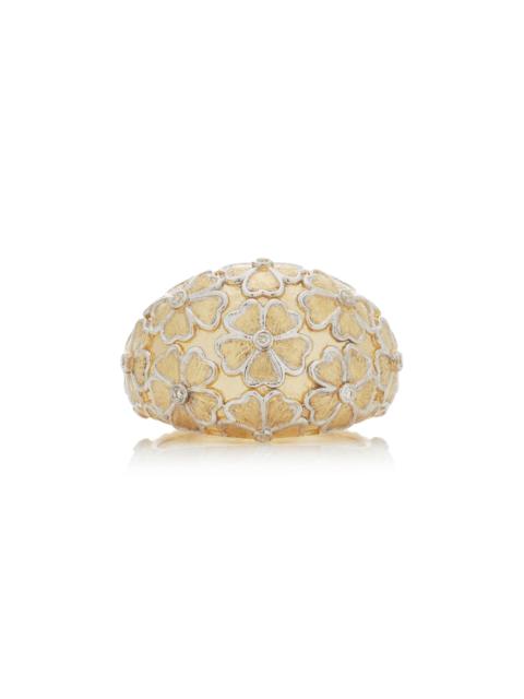 Yvonne Léon 9K Gold Dome Flower Ring gold