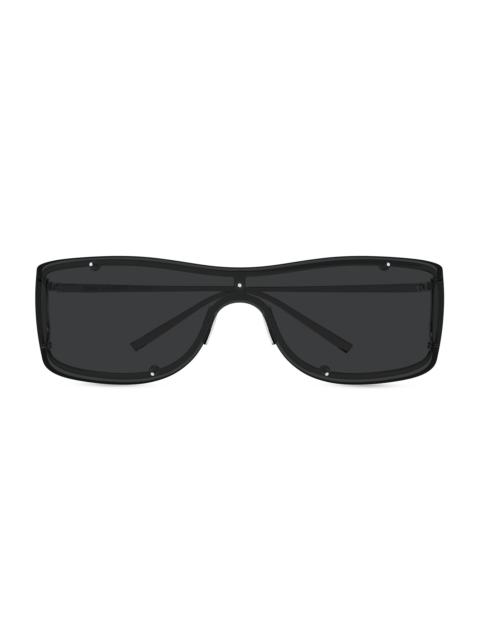 SAINT LAURENT Men's 99MM Shield Sunglasses - Black