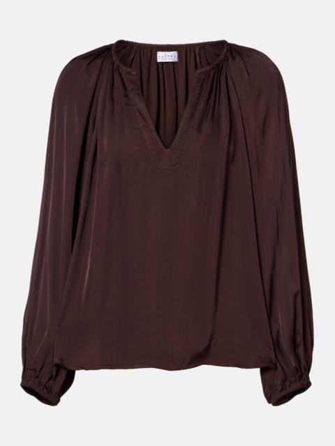 velvet Lyla satin blouse