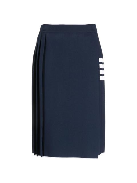 4-Bar pleated midi skirt
