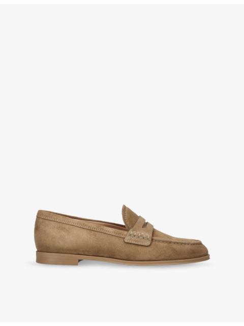 Gianvito Rossi Georgie Suede Loafers