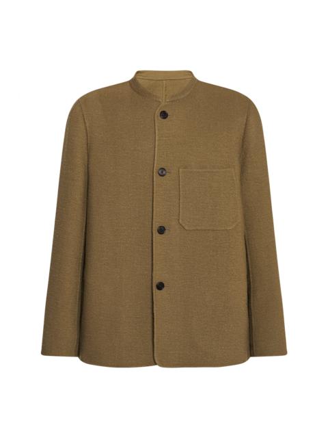 Everett Jacket in Virgin Wool and Linen