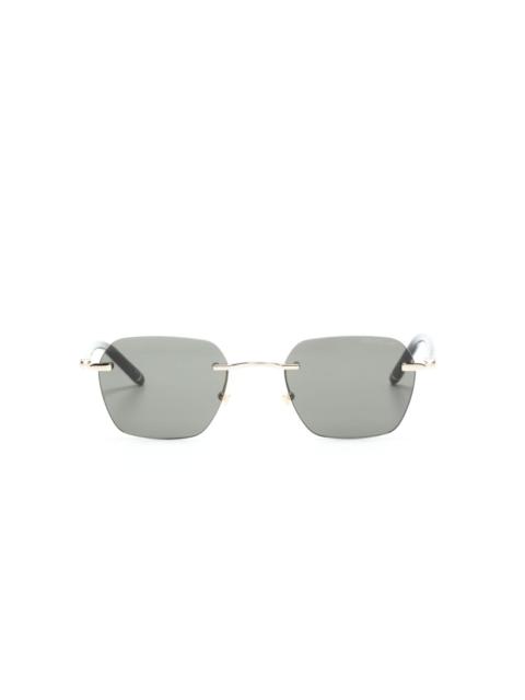 Montblanc rimless square-frame sunglasses