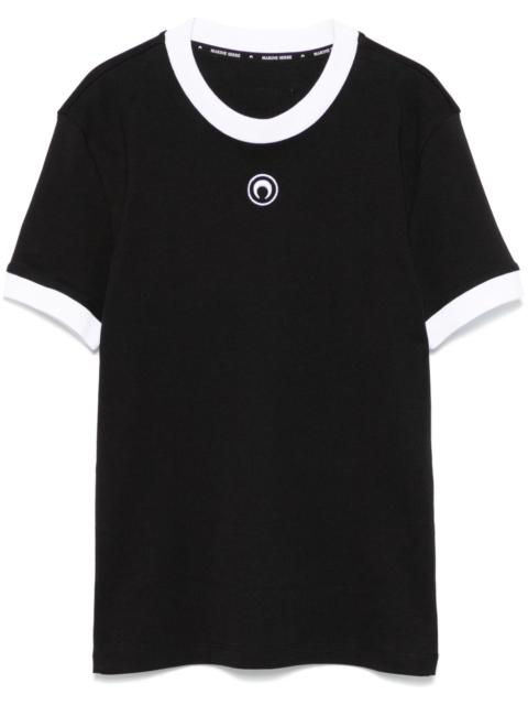 Marine Serre Crescent Moon-embroidered T-shirt