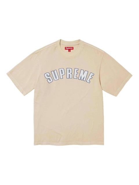 Supreme 대 금 아크 S / S 톱 '탄 화이트'SUP-SS24-055