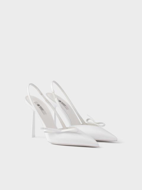 Prada Patent leather slingback pumps