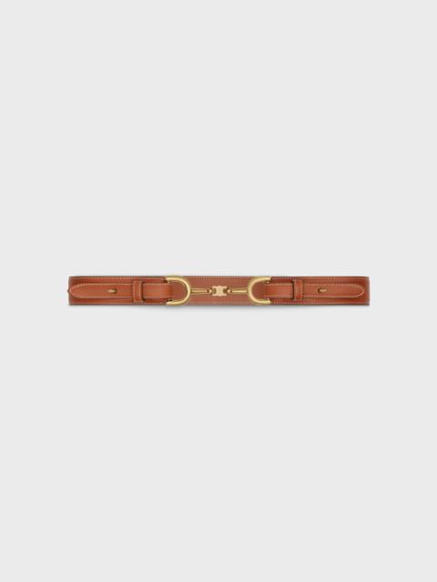 CELINE MAILLON TRIOMPHE BELT WITH HORSEBIT  IN  NATURAL CALFSKIN