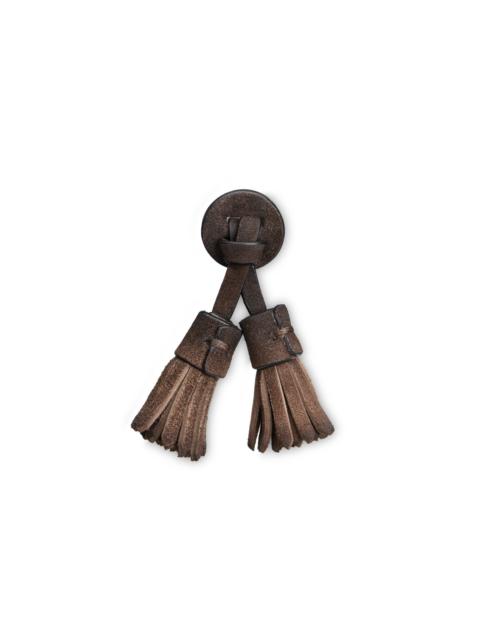 Santoni Brown suede Santoni Icona tassels