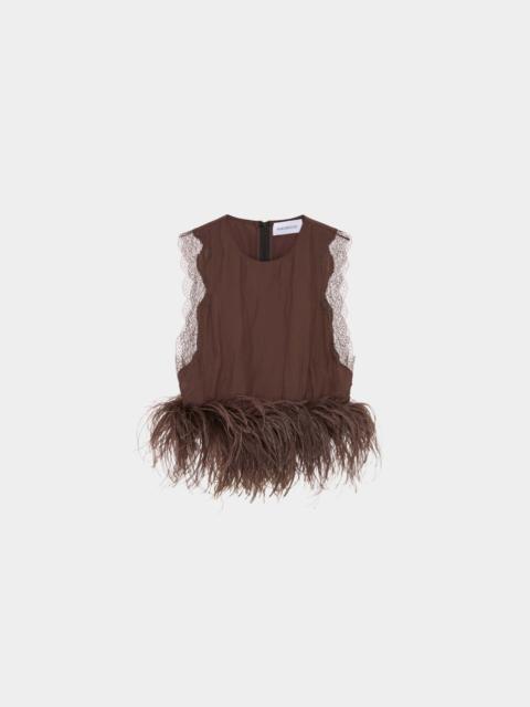 16ARLINGTON DICKENS TOP IN SATIN
