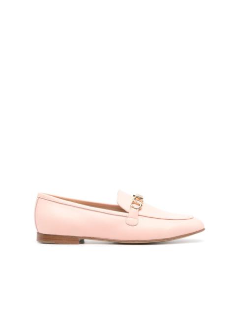 CASADEI logo plaque leather loafers