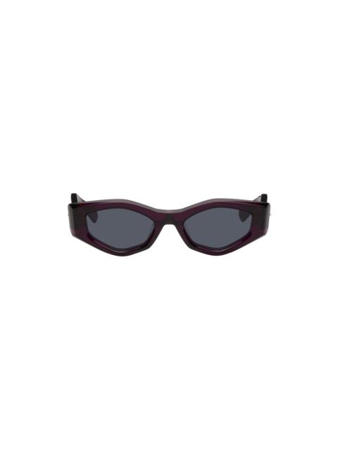 Valentino Purple III Irregular Frame Sunglasses