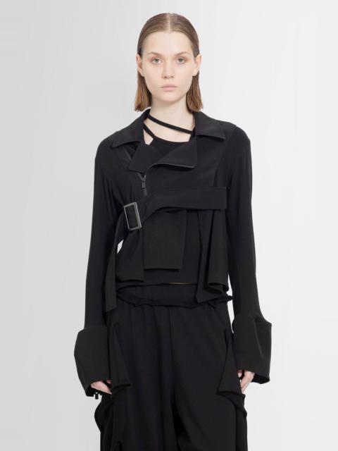 Yohji Yamamoto Long-Sleeve-Biker-Jacket