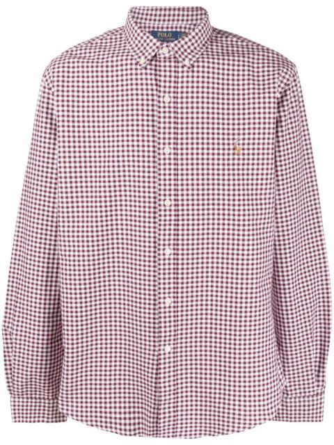 Polo Ralph Lauren logo-embroidered check-print shirt